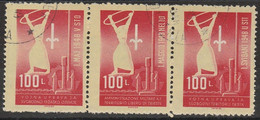 197 Trieste B  1948 - 1° Maggio, Trittico N. 1/3. Cat. € 160,00. SPL - Usados