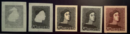 Schweiz1946 BICKEL ESSAY "RAFFAEL SANTI"1483-1520 Raphael Italian Renaissance Painter&architect(Art Vatican Architecture - Unused Stamps