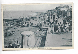 LUC SUR MER Calvados La Plage N°5 Edt Gaby Verso Daguin Sur 30c Semeuse 1938 - Luc Sur Mer