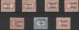 219 Venezia Giulia  1919 - Segnatasse - Francobolli D’Italia Soprastampati N. 1/7. Cat. € 1600,00. MH - Venezia Giulia