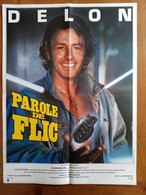 AFFICHE CINEMA ORIGINALE FILM PAROLE DE FLIC 1985 ALAIN DELON FIONA GELIN JACQUES PERRIN 53.9CMX40.1CM DE ALAIN DELON - Affiches & Posters