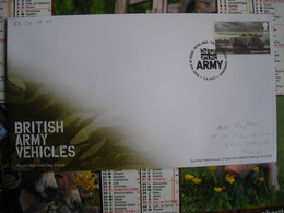 FDC Véhicules De L'armée Britannique, British Army Vehicles, Centurion Mk 9 - 2011-2020 Ediciones Decimales