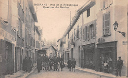 MOIRANS (Isère) - Rue De La République - Quartier Du Centre - Café De La Place, Charcuterie - Cachet Cie D'Equipage Pont - Moirans
