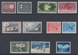 1965 ** Norway (sans Charn., MNH, Postfrish) Complete Yv 480/90   Mi 526/36 (11v) - Años Completos