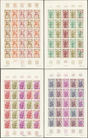 ST.PIERRE & MIQUELON  ESSAIS DE COULEUR N°401 /403 Fleurs 4 Feuilles De 25 Timbres  Qualité:** Cote:1250 - Imperforates, Proofs & Errors