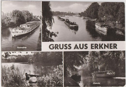 Gruss Aus Erkner; Mehrbildkarte (Schiffe) - Gelaufen. (Bild Und Heimat - Reichenbach) 10x15! - Erkner