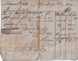 A19519 - RECEIPT FROM AUSTRIAN EMPIRE 1817 INTERIMS NOTA SIMON VIKOL OLD HANDWRITTEN DOCUMENT - Austria