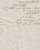 A19549 - RECEIPT FROM AUSTRIAN EMPIRE 1849 INTERIMS NOTTA OLD HANDWRITTEN DOCUMENT - Austria