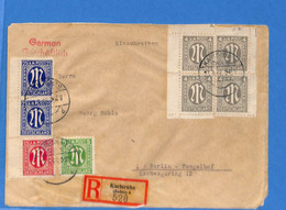 Allemagne Bizone 1946 Lettre Einschreiben De Karlsruhe (G10112) - Zone AAS