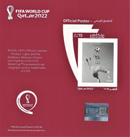 Qatar 2022 FIFA World Cup Soccer / Football - Miniature Sheet ** - Limited Issue - Tournament Poster Theme - Odd Shape - Qatar