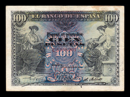 España Spain 100 Pesetas Alegorias 1906 Pick 59 Serie C MBC VF - 100 Peseten