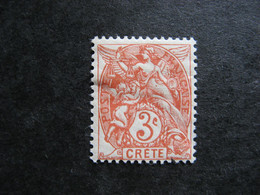 Crête: N° 3, Neuf X. - Unused Stamps