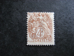 Crête: N° 4, NSG. - Unused Stamps