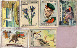 6 Images , Timbres Chocolat Poulain, Kohler, Nestlé , Collées Sur Une Page D'un Ancien Carnet Daté De 1928. - Schokolade