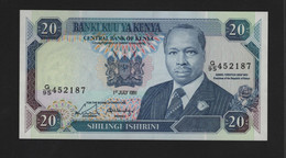 Kenya, 20 Shillings, 1986-1995 Issue - Kenya