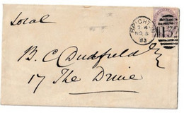 Enveloppe  Brighton  De 1893 - Unclassified