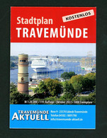 Stadtplan (Lübeck-) Travemünde 1 : 20000 Oktober 2022 Wie Neu - Mapamundis