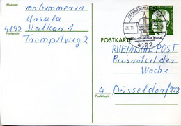 BRD Amtl.Ganzs.-Postkarte P 110b WSt."Bundespräsident Dr. Gustav Heinemann" 30 (Pf) Grün, SSt 26.11.74 KALKAR - Postkarten - Gebraucht