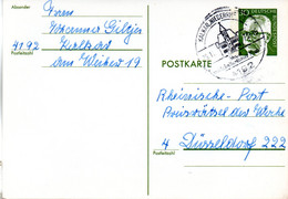 BRD Amtl.Ganzs.-Postkarte P 110b WSt."Bundespräsident Dr. Gustav Heinemann" 30 (Pf) Grün, SSt 25.11.74 KALKAR - Postkarten - Gebraucht