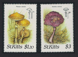 St. Kitts Fungi 2v 1987 MNH SG#243+245 CV£6.75 - St.Kitts En Nevis ( 1983-...)