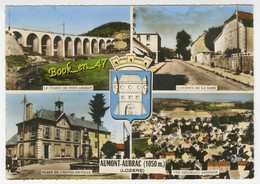 {89246} 48 Lozère Aumont Aubrac Multivues ; Avenue De La Gare , Vue Générale , Place Hôtel De Ville , Viaduc Pont Archat - Aumont Aubrac