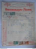 1949 H. Nehm & Co Bruxelles-Mode Merceries En Gros Spécialité De Boutons Facture Ets Bayens Iddergem Taxe 24,40 Fr - Textile & Vestimentaire