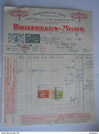 1949 H. Nehm & Co Bruxelles-Mode Merceries En Gros Spécialité De Boutons Facture Ets Bayens Iddergem Taxe 2,80 Fr - Textilos & Vestidos