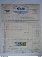 1941 Ca-va-Seul Vilvorde Vilvoorde Fabrique Nationale De Cirages Rich Polish Facture Moranduzzo Ath Taxe 140 Fr - Perfumería & Droguería