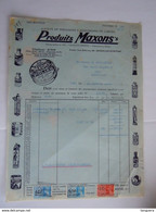 1940 Produits Maxons's Bruxelles-Maritime Polish  Facture Moranduzzo Ath Taxe 91 Fr - Droguerie & Parfumerie