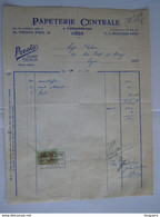 1957 Papeterie Centrale Liège Presto Fiches Visbles Facture Liège-Palace Taxe 7 Fr - Printing & Stationeries