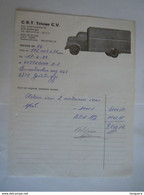 Gentbrugge 1989 C.R.T Trivier Camion Facture Plaatsen Afval Containers - Automovilismo