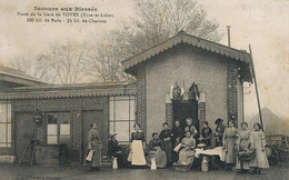 Secours Blessés 1914 Gare De Voves  Groupe Femmes Infirmières - Croix-Rouge