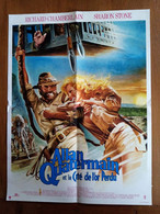 AFFICHE CINEMA ORIGINALE FILM ALLAN QUATERMAIN ET LA CITE DE L'OR PERDUE 1986 R CHAMBERLAIN SHARON STONE 52.5CMX39.7CM - Affiches & Posters