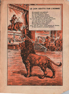 Publicité Blédine Jacquemaire - Fable De La Fontaine Illustrée: Le Lion Abattu Par L'Homme - Reclame