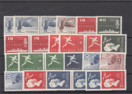 Sweden 1958 - Full Year MNH ** - Annate Complete