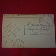 CACHET CENTRE D INSTRUCTION DU 2E TIRAILLEURS ADGE - WW I