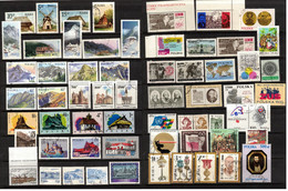 POLAND POLEN POLOGNE COLLECTION 61 USED VARIOUS STAMPS MANY WITH GUM Mountains Architecture  Nature - Collezioni