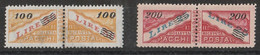 412 San Marino - Pacchi Postali  1948-50 - F.lli Per Pacchi Dell’emissione Del ‘46 N. 33/34. Cat. € 450,00. SPL MNH - Parcel Post Stamps