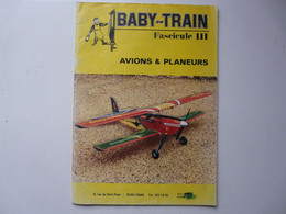 FASCICULE III - BABY-TRAIN : Avions & Planeurs - Modélisme