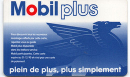 CARTE LAVAGE CARBURANT MOBIL PLUS BANDE MAGNETIQUE POUR COLLECTIONNEUR - Colada De Coche