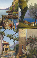 7 Cards Hand Colored Gandria Lago Di Lugano Photochromie - Gandria 