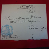 LETTRE GARE D ALBI POUR PARIS MR GEORGES PISSARO CACHET DIRECTEUR DE LA FABRICATION DES MUNITIONS - Cartas & Documentos