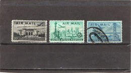 ETATS - UNIS   1947  Poste Aérienne  Y.T. N° 36  37  38  Oblitéré - 2a. 1941-1960 Usados