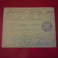 LETTRE BEZIERS POUR PARIS CACHET 96 E D INFANTERIE DEPOT - Brieven En Documenten