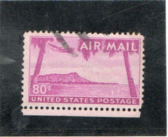 ETATS - UNIS    1952  Poste Aérienne  Y.T. N° 45  Oblitéré - 2a. 1941-1960 Oblitérés