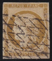 France   .    Y&T   .   1  (2 Scans)      .     O    .     Oblitéré - 1849-1850 Cérès