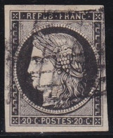 France   .    Y&T   .   3   (2 Scans)  .      .     O    .     Oblitéré - 1849-1850 Cérès
