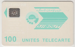 DJIBOUTI - Blue Logo 100, CN: 33549, 100 U, Used - Dschibuti