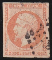 France   .    Y&T   .   16    .     O   .     Oblitéré - 1853-1860 Napoléon III.