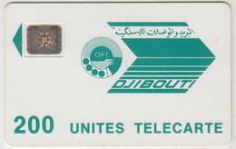 DJIBOUTI - Blue Logo 200, CN: 24263, 200 U, Used - Djibouti